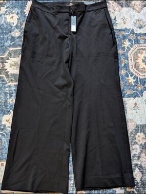 Chico's Black Petite Fly Front Trousers